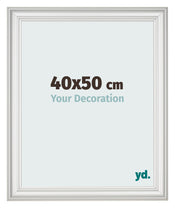 Photo Frame 40x50cm White Swept MDF Lazio Front Size | Yourdecoration.co.uk