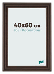 Photo Frame 40x60cm Oak Dark MDF Lazio Front Size | Yourdecoration.co.uk