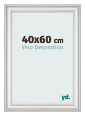 Photo Frame 40x60cm White Swept MDF Lazio Front Size | Yourdecoration.co.uk