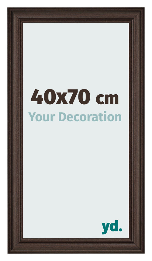 Photo Frame 40x70cm Oak Dark MDF Lazio Front Size | Yourdecoration.co.uk