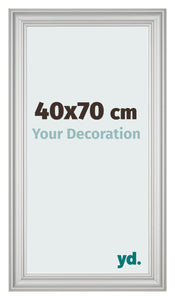 Photo Frame 40x70cm Silver Matte MDF Lazio Front Size | Yourdecoration.co.uk