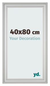 Photo Frame 40x80cm Silver Matte MDF Lazio Front Size | Yourdecoration.co.uk