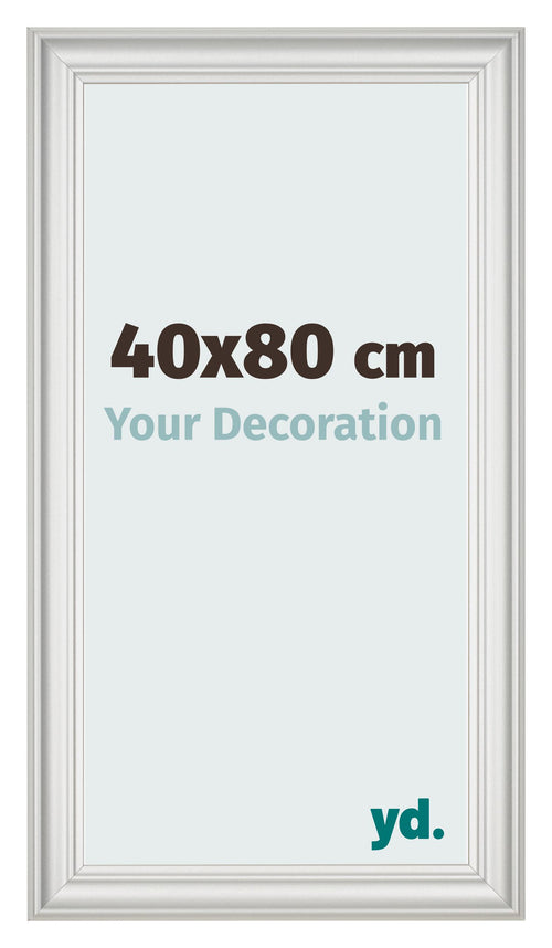 Photo Frame 40x80cm White Swept MDF Lazio Front Size | Yourdecoration.co.uk