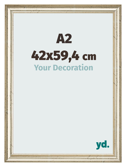 Photo Frame 42x59 4cm A2 Metallic Gloss MDF Lazio Front Size | Yourdecoration.co.uk