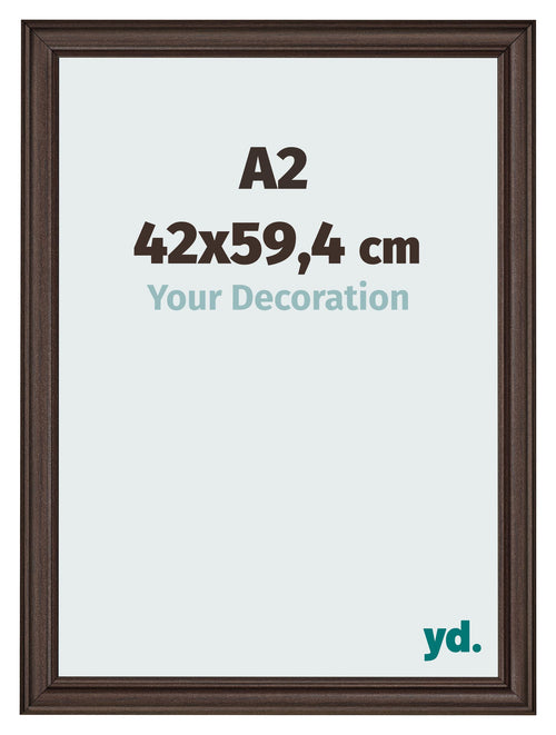 Photo Frame 42x59 4cm A2 Oak Dark MDF Lazio Front Size | Yourdecoration.co.uk