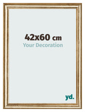 Photo Frame 42x60cm Gold Antique MDF Lazio Front Size | Yourdecoration.co.uk