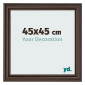 Photo Frame 45x45cm Oak Dark MDF Lazio Front Size | Yourdecoration.co.uk