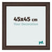 Photo Frame 45x45cm Oak Dark MDF Lazio Front Size | Yourdecoration.co.uk