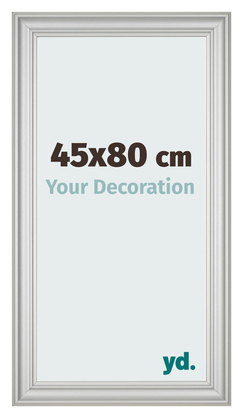 Photo Frame 45x80cm Silver Matte MDF Lazio Front Size | Yourdecoration.co.uk
