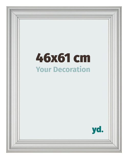 Photo Frame 46x61cm Silver Matte MDF Lazio Front Size | Yourdecoration.co.uk