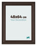 Photo Frame 48x64cm Oak Dark MDF Lazio Front Size | Yourdecoration.co.uk