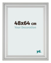 Photo Frame 48x64cm Silver Matte MDF Lazio Front Size | Yourdecoration.co.uk