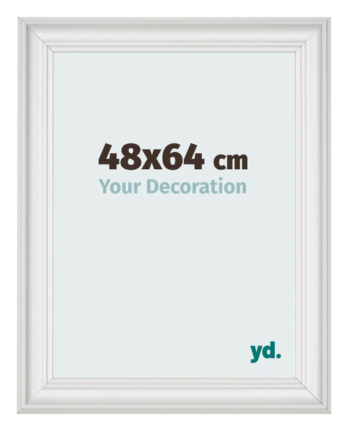 Photo Frame 48x64cm White Swept MDF Lazio Front Size | Yourdecoration.co.uk