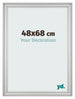 Photo Frame 48x68cm Silver Matte MDF Lazio Front Size | Yourdecoration.co.uk