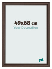 Photo Frame 49x68cm Oak Dark MDF Lazio Front Size | Yourdecoration.co.uk