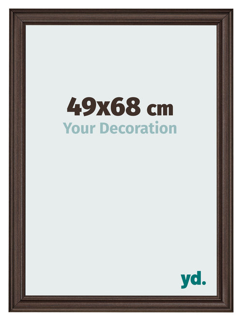 Photo Frame 49x68cm Oak Dark MDF Lazio Front Size | Yourdecoration.co.uk