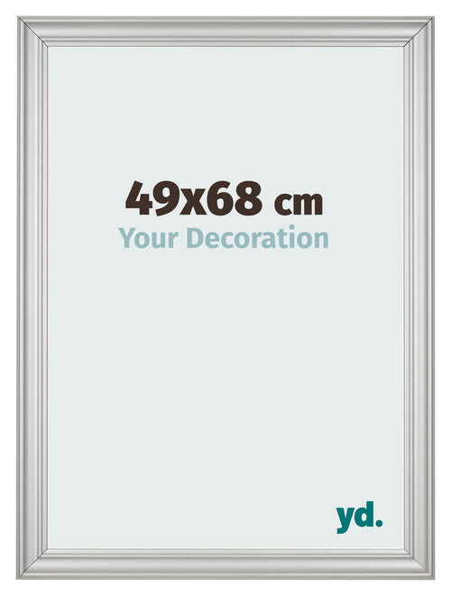 Photo Frame 49x68cm Silver Matte MDF Lazio Front Size | Yourdecoration.co.uk