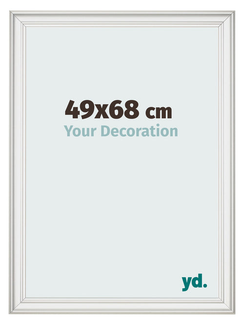Photo Frame 49x68cm White Swept MDF Lazio Front Size | Yourdecoration.co.uk