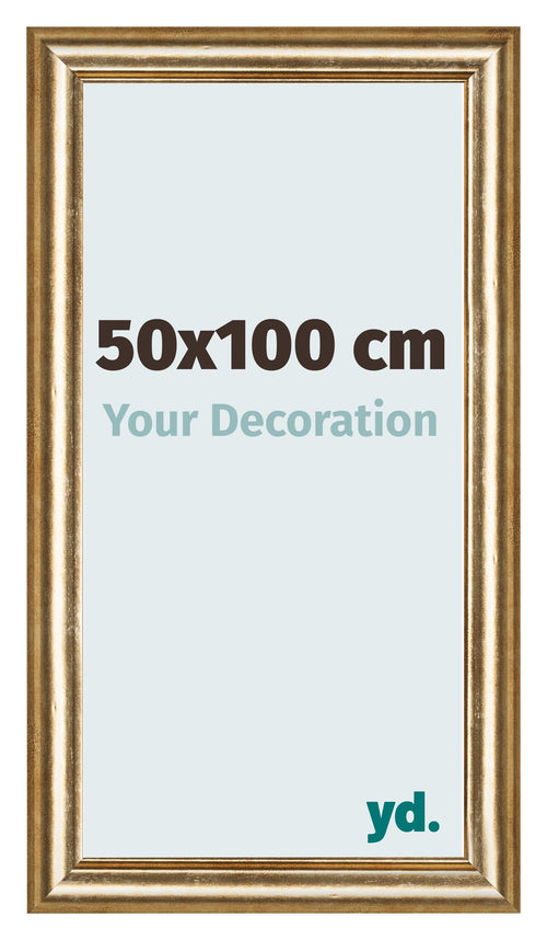 Photo Frame 50x100cm Gold Antique MDF Lazio Front Size | Yourdecoration.co.uk