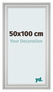 Photo Frame 50x100cm Silver Matte MDF Lazio Front Size | Yourdecoration.co.uk