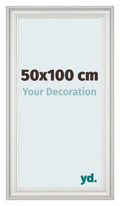 Photo Frame 50x100cm White Swept MDF Lazio Front Size | Yourdecoration.co.uk