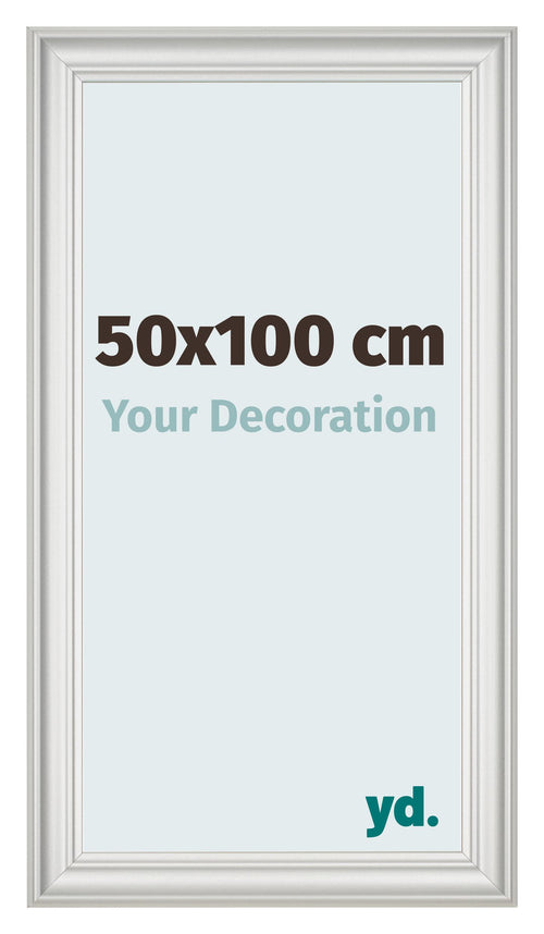 Photo Frame 50x100cm White Swept MDF Lazio Front Size | Yourdecoration.co.uk