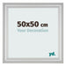 Photo Frame 50x50cm Silver Matte MDF Lazio Front Size | Yourdecoration.co.uk