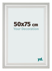Photo Frame 50x75cm White Swept MDF Lazio Front Size | Yourdecoration.co.uk