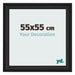 Photo Frame 55x55cm Black Woodgrain MDF Lazio Front Size | Yourdecoration.co.uk