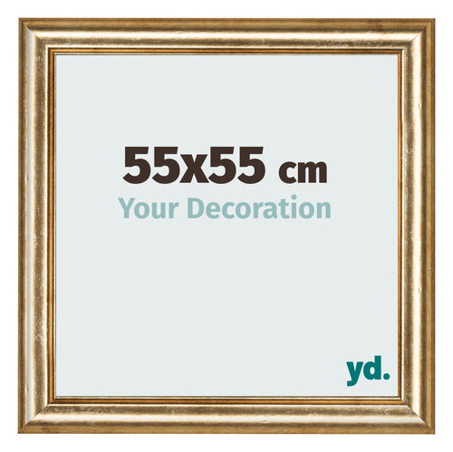 Photo Frame 55x55cm Gold Antique MDF Lazio Front Size | Yourdecoration.co.uk