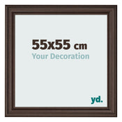 Photo Frame 55x55cm Oak Dark MDF Lazio Front Size | Yourdecoration.co.uk