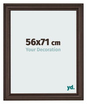 Photo Frame 56x71cm Oak Dark MDF Lazio Front Size | Yourdecoration.co.uk