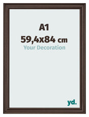 Photo Frame 59 4x84cm A1 Oak Dark MDF Lazio Front Size | Yourdecoration.co.uk