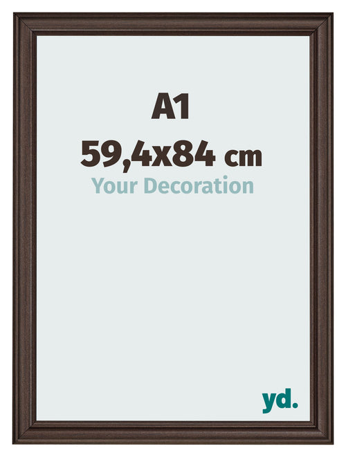 Photo Frame 59 4x84cm A1 Oak Dark MDF Lazio Front Size | Yourdecoration.co.uk