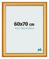 Photo Frame 60x70cm Gold Matte MDF Lazio Front Size | Yourdecoration.co.uk