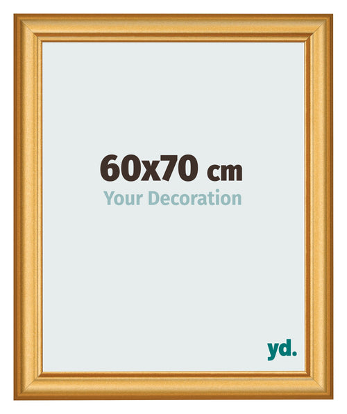 Photo Frame 60x70cm Gold Matte MDF Lazio Front Size | Yourdecoration.co.uk