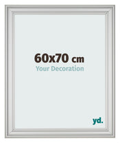 Photo Frame 60x70cm Silver Matte MDF Lazio Front Size | Yourdecoration.co.uk