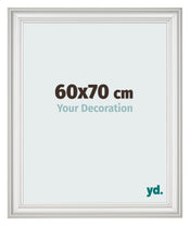 Photo Frame 60x70cm White Swept MDF Lazio Front Size | Yourdecoration.co.uk