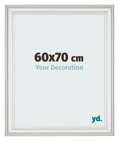 Photo Frame 60x70cm White Swept MDF Lazio Front Size | Yourdecoration.co.uk