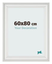 Photo Frame 60x80cm White Swept MDF Lazio Front Size | Yourdecoration.co.uk