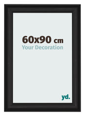 Photo Frame 60x90cm Black Woodgrain MDF Lazio Front Size | Yourdecoration.co.uk