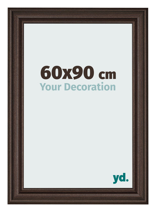 Photo Frame 60x90cm Oak Dark MDF Lazio Front Size | Yourdecoration.co.uk