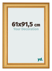 Photo Frame 61x91 5cm Gold Matte MDF Lazio Front Size | Yourdecoration.co.uk