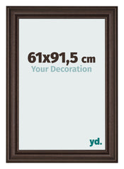 Photo Frame 61x91 5cm Oak Dark MDF Lazio Front Size | Yourdecoration.co.uk