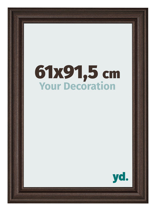 Photo Frame 61x91 5cm Oak Dark MDF Lazio Front Size | Yourdecoration.co.uk