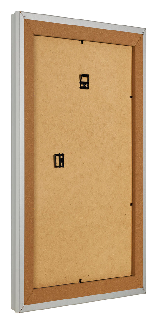 Photo Frame 61x91 5cm Silver Matte MDF Lazio Back Oblique | Yourdecoration.co.uk