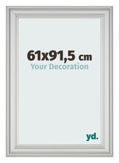 Photo Frame 61x91 5cm Silver Matte MDF Lazio Front Size | Yourdecoration.co.uk