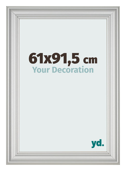 Photo Frame 61x91 5cm Silver Matte MDF Lazio Front Size | Yourdecoration.co.uk