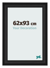 Photo Frame 62x93cm Black Woodgrain MDF Lazio Front Size | Yourdecoration.co.uk