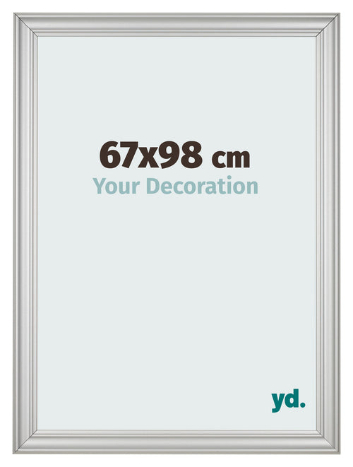 Photo Frame 67x98cm Silver Matte MDF Lazio Front Size | Yourdecoration.co.uk
